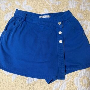Zara Royal Blue Skort with Silver Buttons